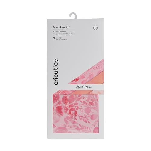 Cricut Joy Smart Iron On - Sunset Blossom - 30.5 cm (12 ft) - 3 x Heat Transfer Vinyl Sheets (HTV) - for use with Cricut Joy