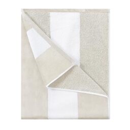 HENBAY Fluffy Oversized Beach Towel - Plush Thick Large 70 x 35 Inch Cotton Pool Towel, Chiffon Striped Quick Dry Swimming Cabana Towel
