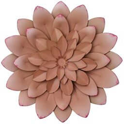 SEINHIJO Metal Flower Wall Art - Minimalist Iron Floral Decor 34.6x12.2 Inches - View #4