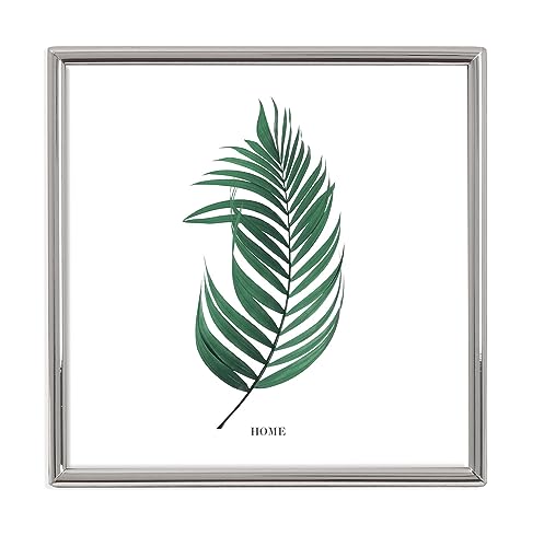 Inov8 Framing Tarnish Resistant Silver Plated Picture Frame - Thin Edge Design for 8x8 Inch(20x20cm) Photo