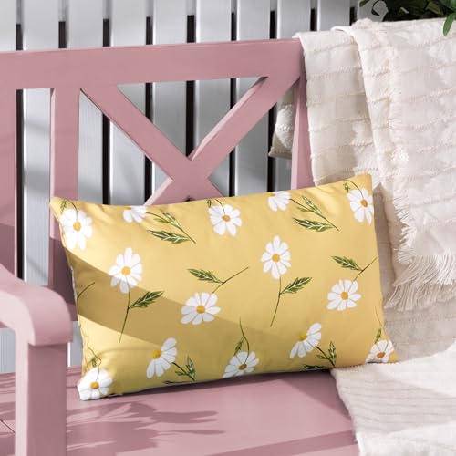 Wylder Nature Daisies Rectangular Floral Outdoor Cushion Cover