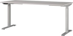 Germania Desk 7909-643, in cashmere/silver, el. height-adjustable, 180 x 120 x 80 cm (WxHxD)