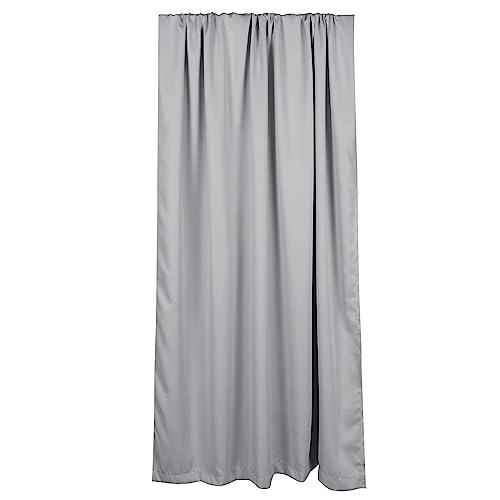 WELL HOME MOBILIARIO & DECORACIÓN Curtain (Pack of 2) 140 x 250 cm Light Grey