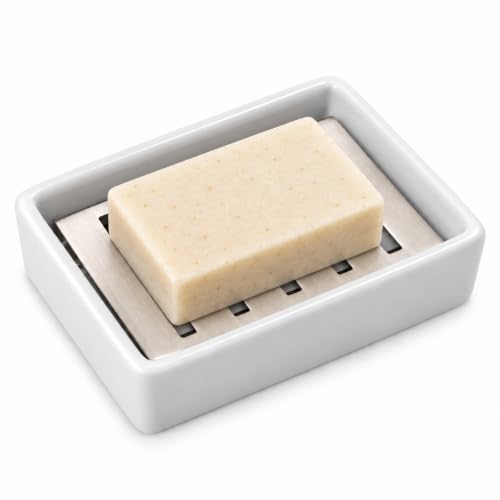 Topsky Soap Dish Holder Stainless Steel for Bathroom