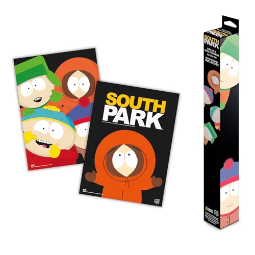 Grupo Erik Poster South Park - Set of 2 Mini Posters 15 x 20.5 inches / 38 x 52 cm - Art Poster Shipped Rolled Up In A Protective Box - South Park Gifts