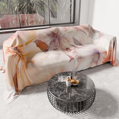 PETTI Artigiani Italiani - Spring Summer Single Bedspread Lightweight Single Bed Sheet Bedspread Floral 1 100% Made in Italy