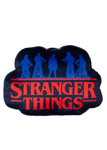 Stranger Things Officially Licensed Cushion - Super Soft Reversible 2 Sided, Flames Design - Perfect For Any Bedroom, Sofa or on the Bed 30cm x 40cm