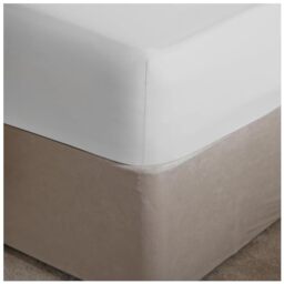 GC GAVENO CAVAILIA Easy Care Percale Extra Deep Fitted, Luxury Soft & Cosy Non Iron Thick Polycotton Bed Sheets, Silver, Double