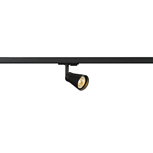 SLV 1-Phase System Light AVO/Spotlight, LED spot, Ceiling spot, Ceiling Light, Track System, Interior Lighting / GU10 50W Black