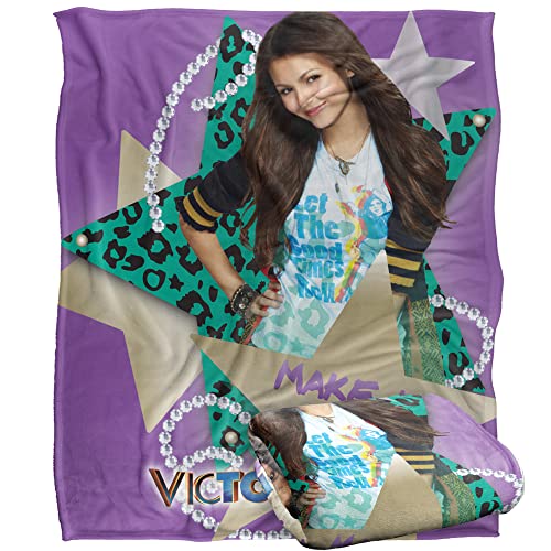 Victorious Make It Shine Silky Touch Super Soft Throw Blanket 152 X 127 Cm, White