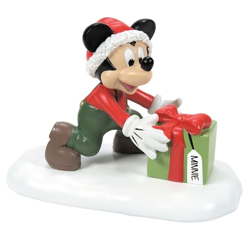 Department 56 Disney Village Mickey Mouse Minnie Will Love This Figurine, 2.5 Inch, Multicolor