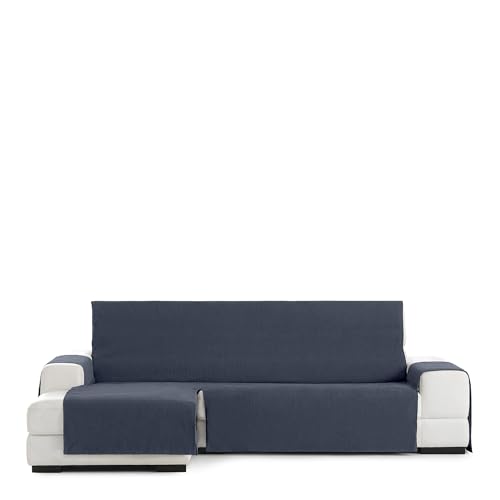 Eysa Rabat practica chaise longue cover 290cm., color 03/blue, left-frontal view