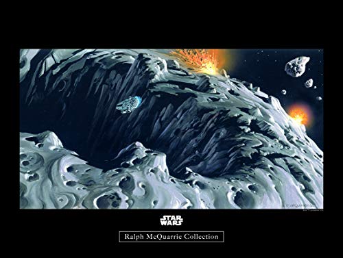 Komar Wall Picture - Star Wars Classic RMQ Asteroid - Children's Room Decoration Art Print - Without Frame - WB128-40 x 30 cm - Size: 40 x 30 cm (Width x Height)