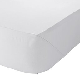 Catherine Lansfield Non Iron Percale Fitted Sheet – 140 x 200 cm white