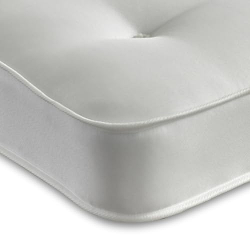 eXtreme comfort ltd Cloud Essentials 3ft Single Mattress - 90 x 190cm, 17cm Deep. Dual Sided Tufted Design, Value Mattress. UK Made, Rolled & Boxed