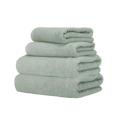 Ruggeri 4-pc Towel Set, 2 Hand, 2 Guest, 500 GSM Cotton, Sage