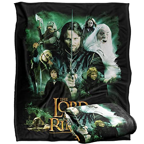 LORD OF THE RINGS The Blanket, 152 x 127 cm Hero Group Silky Touch Super Soft Throw Blanket