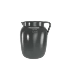 Artevasi Gaia Pitcher, Traditional Home Decor, Handmade home decor, Decorative Flower vase, Ceramic, Anthracite, 20cm high