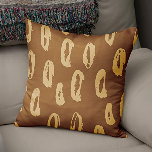 Bonamaison Decorative Cushion Cover Brown Tones, Throw Pillow Covers, Home Decorative Pillowcases for Livingroom, Sofa, Bedroom, Size:50x50 Cm - Designed and Manufactured in Turkey