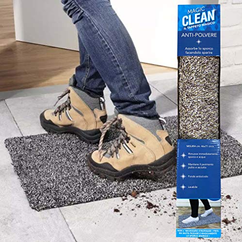 tex family Doormat, Polyester Fibres, Brown, 45 x 70 cm