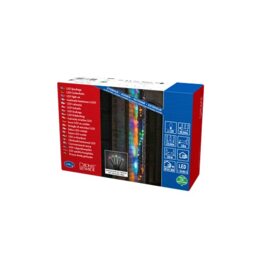 Konstsmide LED Fairy Lights Indoor Outdoor Use Mains Powered - Christmas Decorations - 120 Multi Coloured String Fairy Lights for Outdoor Use - Plug in Fairy Lights for Indoor Use