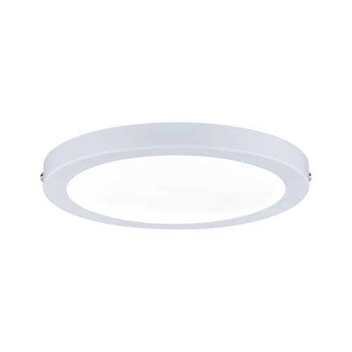 Paulmann 70937 Atria LED Panel Round incl. 1x15-watt Ceiling lamp White matt Ceiling luminaire Plastic Living Room lamp 4000 K