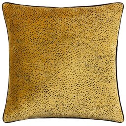 Paoletti Estelle Polyester Filled Cushion,Gold/Black
