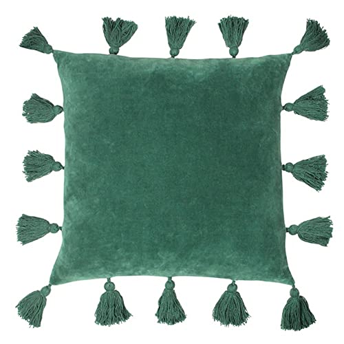 furn. Medina Cushion Cover, Cotton, Juniper Green
