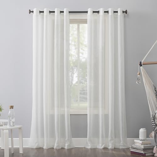 "No. 918 Curtain Panel, Polyester, Eggshell Off-White, 51"" W x 63"" L (Pack of 1)"
