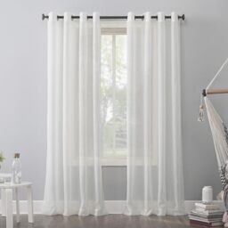 "No. 918 Curtain Panel, Polyester, Eggshell Off-White, 51"" W x 63"" L (Pack of 1)"