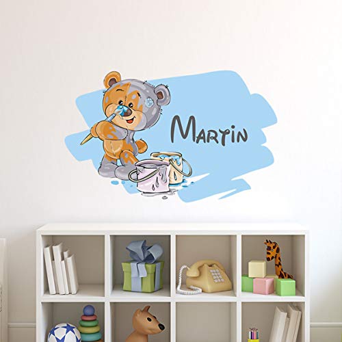 Ambiance Sticker Personalised Stickers with First Names, Vinyl, Type 4, 40x25cm + 25x40cm