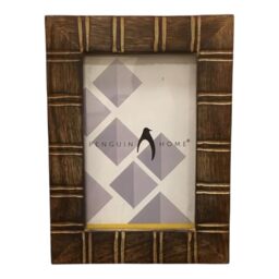 "Penguin Home Mangowood Photo Frame 4""X6"" (10 X 15 CM) - Natural Finish, Front Border Style, Handcrafted Wooden Picture Frame for Wall or Tabletop, Ideal for Home Decor, Gifts"
