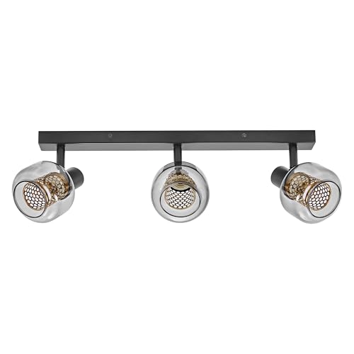 OSRAM Decor Spot Firefly wall Light, 3x2.8W, E14, 750lm, 2700K, Warm White, dimmable, IP20, Metal/Glass, Black, LED Included and Replaceable
