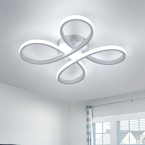 Comely LED Ceiling Light, 30W 3500LM Modern Light Fittings Ceilings, Creative Flower Shaped LED Ceiling Lamp for Bedroom Corridor Dining Room, Cool White Light 6500K