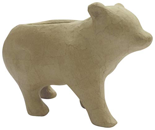 D??copatch - Ref HD053C - Home Deco Bear Planter - Papier Mach?? Object to Decorate - 20 x 10 x 13.5cm - Decorate with D??copatch Papers & PaperPatch Glue, Glitter, Paints