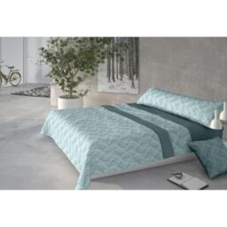 Pierre Cardin 3-Piece Sheet Set, 150 x 200 cm, 100% Polyester, Grammage 190 g/m², Top Sheet 230 x 270 cm, Pillowcases 45 x 170 cm, Coral AINA Blue