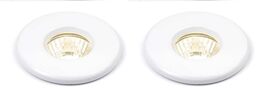 Knightsbridge Recessed Downlight in White (Pack of 2)