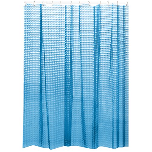 "MSV ""Premium Eva Shower Curtain, Blue, 180 x 200 cm"