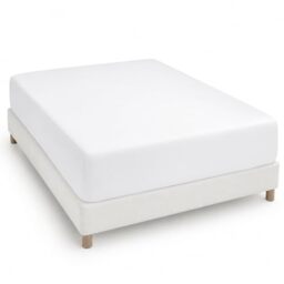 Degrees home - Collection - Fitted Sheet 150 x 190 x 33- Adjustable - Brushed Polyester Microfiber - White