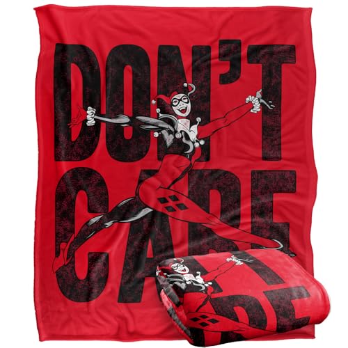 Jla Don'T Care Silky Touch Super Soft Throw Blanket 152 X 127 Cm