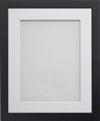 Frame Company Allington Black Photo Frame with White Mount, A3 for A4, fitted with perspex