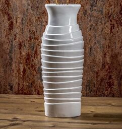Decorative floor vase for dry arrangements