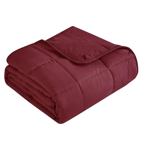 "Topcee Weighted Blanket for Adults (25 lbs, 60"" x 80"") Queen Size Soft Cooling Heavy Blanket Sleeping, Apply to 240-260 lbs Body, Thick Breathable Blanket with Glass Bead, Easy Care"