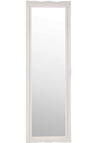 Mirror LARGE SILVER Shabby Chic Antique Style Wall Size: 34 x 24 inches (85.