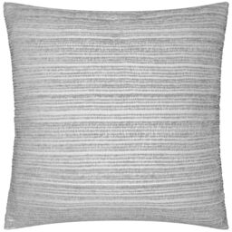 Paoletti Jupiter Polyester Filled Cushion – Pearlescent Jacquard Chenille Linear Textured Decorative Pillow (Silver - 50x50cm)