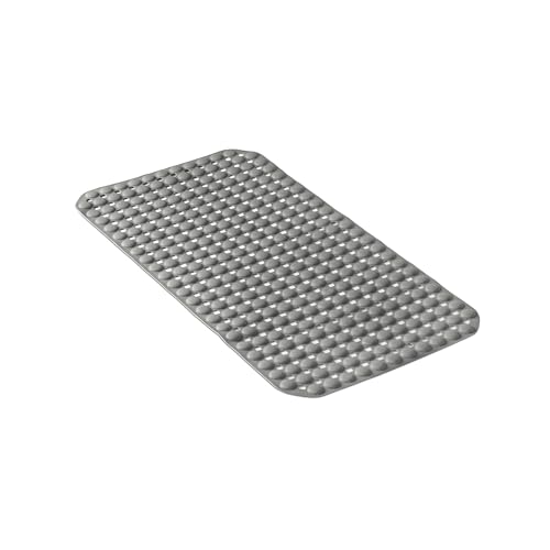 TATAY Non Slip Bath Mat - 50% Recycled Material - Strong Suction Cups & Comfortable Feel Durable - Soft Touch - 68x37 cm – Grey