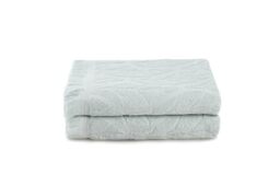 Foutastic Luxury Bath Towel Set (2-Piece), Light Green, 75 x 150 cm, 100% Cotton, 340 g/m², Machine Washable at 40°C, Soft and Absorbent