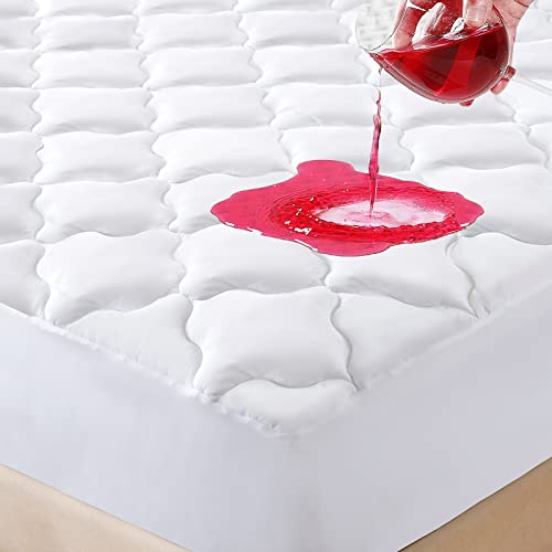 JamRest Flower Protector Twin XL Mattress Cover, Waterproof, 6''-21'' Deep, Quilted, Hollow Cotton Alternative, Machine Washable, Hypoallergenic