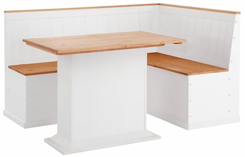 Sara Dining Table Fix Top Small in White Walnut, 65x105x75cm (DxWxH)