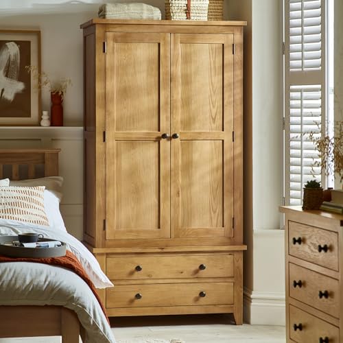 Julian Bowen Marlborough Combination Wardrobe, Oak